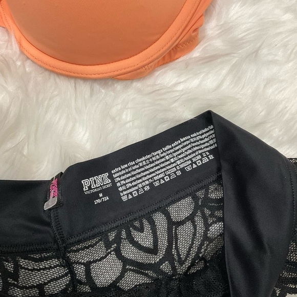 PINK Victoria's Secret Orange and Black Bra Intimates - Picture 4 of 11